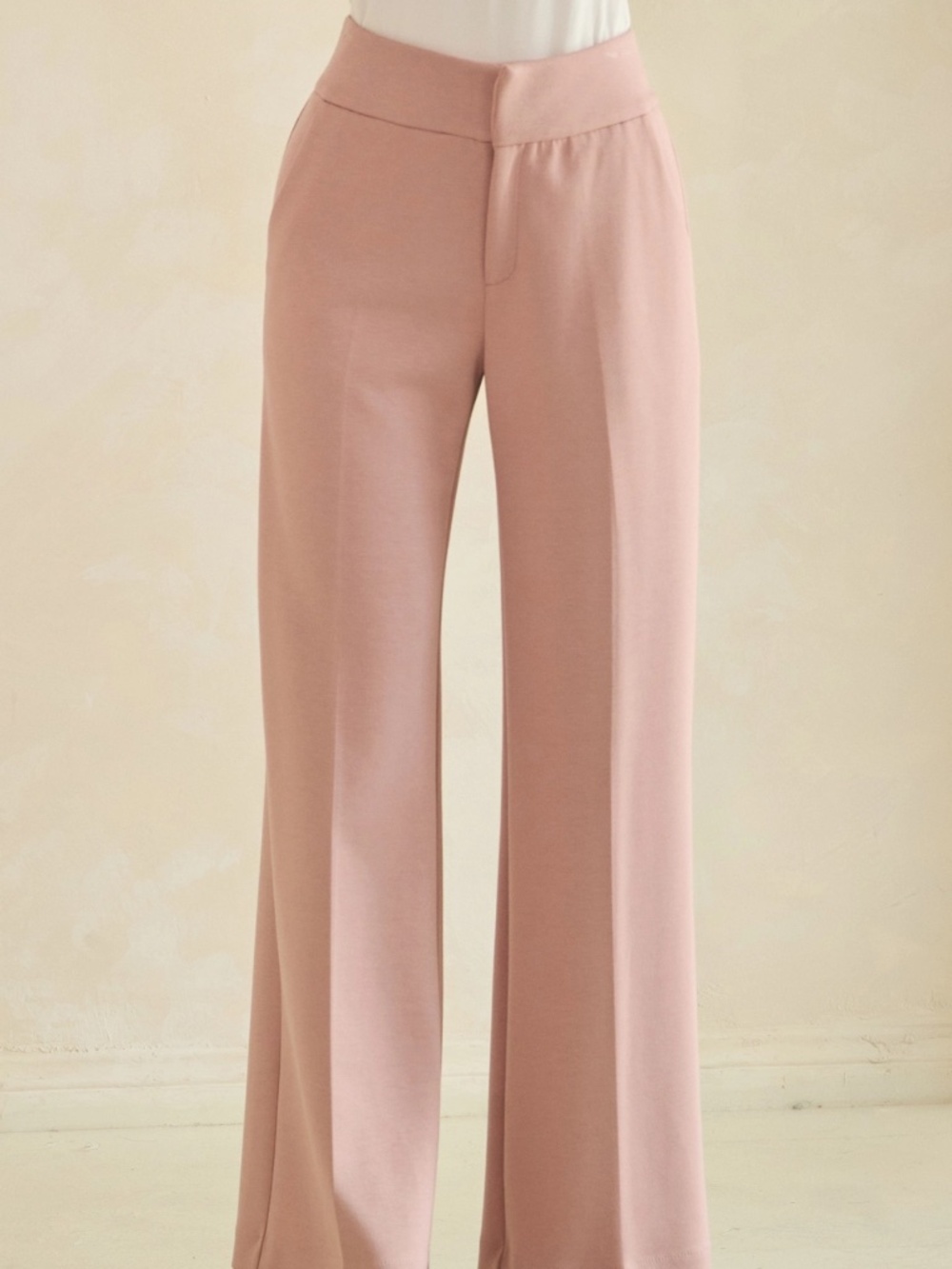 316 - All Day Comfy Wide Leg Pant in Dark Blush